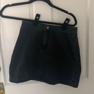 Black denim skirt from Forever 21.